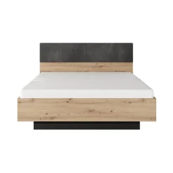 Letto matrimoniale contenitore 160x200cm rovere antracite Rubik