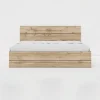 Letto matrimoniale contenitore con comodini 160x200cm quercia Tamika