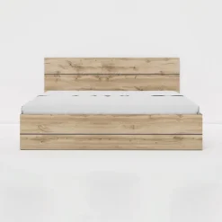 Letto matrimoniale contenitore con comodini 160x200cm quercia Tamika