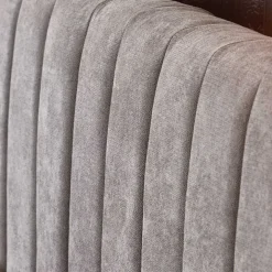 Letto matrimoniale imbottito 160x200cm grigio chiaro Varano