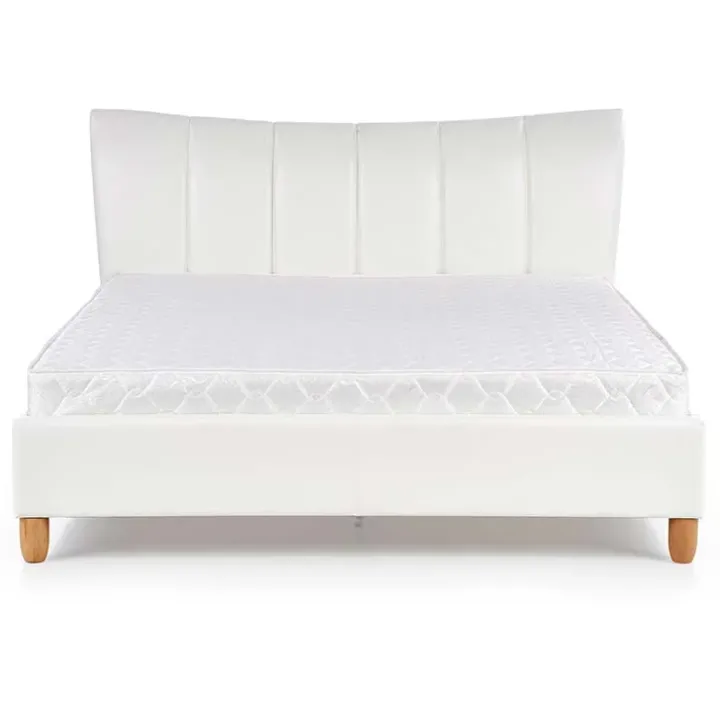 Letto matrimoniale in ecopelle 160x200cm bianco Cabras Gihome®