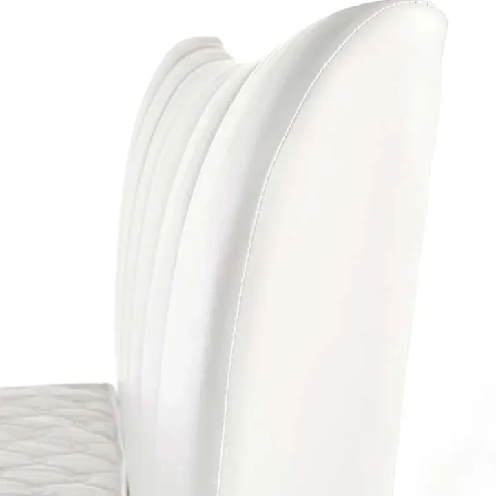 Letto matrimoniale in ecopelle 160x200cm bianco Cabras Gihome®