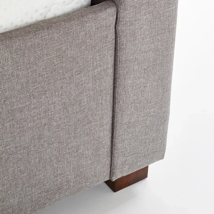 Letto matrimoniale in tessuto con cassettoni 160x200cm grigio Mestre Gihome®