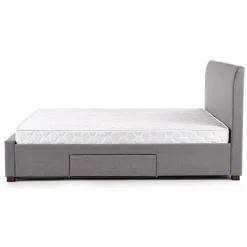 Letto matrimoniale in tessuto con cassettoni 160x200cm grigio Mestre Gihome®