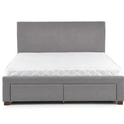 Letto matrimoniale in tessuto con cassettoni 160x200cm grigio Mestre Gihome®