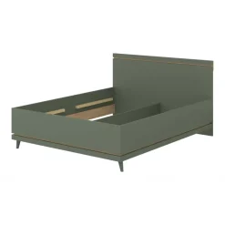 Letto matrimoniale standard 160x200 cm moderno verde salvia Yu