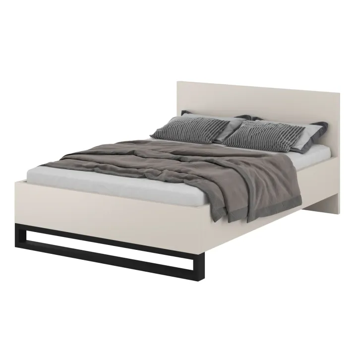 Letto matrimoniale 160x200cm beige cashmere Petra