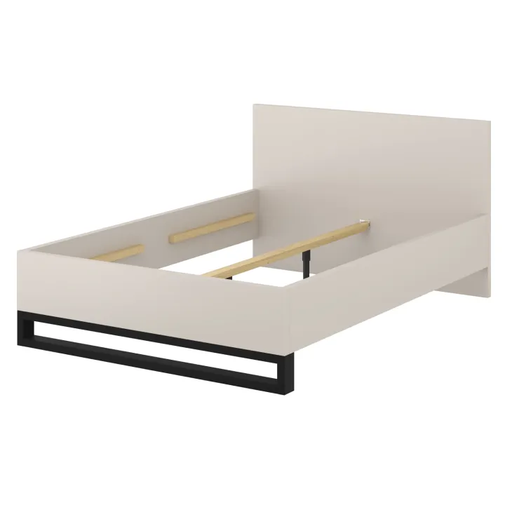 Letto matrimoniale 160x200cm beige cashmere Petra