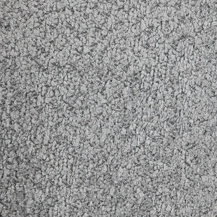 Letto matrimoniale 160x200cm con rete contenitore imbottito tessuto bouclé grigio Aluna