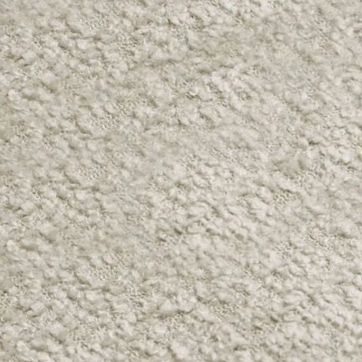 Letto matrimoniale 160x200cm con rete contenitore imbottito tessuto bouclé beige Aluna