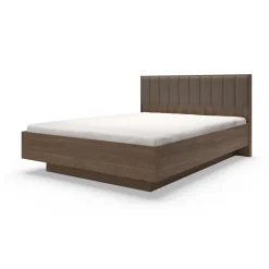 Letto matrimoniale 160x200cm contenitore camera da letto noce Bois