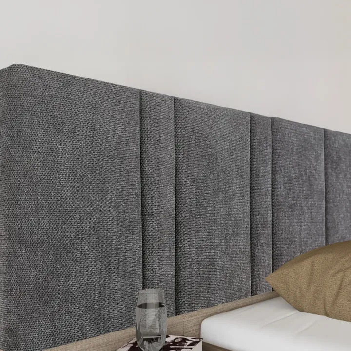 Letto matrimoniale 160x200cm contenitore con comodini rovere scuro marrone Rebecca