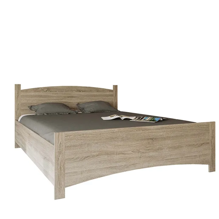 Letto matrimoniale 160x200 cm moderno rovere sonoma Londra