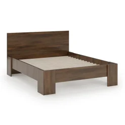 Letto matrimoniale 160x200cm noce Line