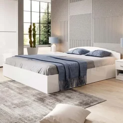 Letto matrimoniale 160x200cm standard bianco lucido Roma-Sorrento