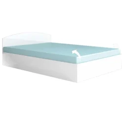 Letto matrimoniale 160x200cm standard bianco lucido Roma-Sorrento