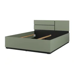 Letto matrimoniale 160x200cm testiera reversibile verde Lolla