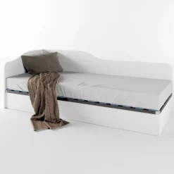 Letto singolo contenitore 82x190cm reversibile bianco opaco Alex Gihome®
