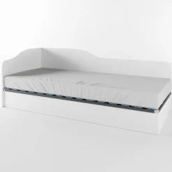 Letto singolo contenitore 82x190cm reversibile bianco opaco Alex Gihome®