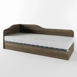 Letto singolo contenitore 82x190cm reversibile noce Alex Gihome®
