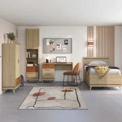 Letto singolo contenitore 100x200 cm con rete mattone Yu