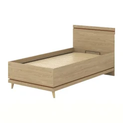 Letto singolo contenitore 100x200 cm con rete mattone Yu
