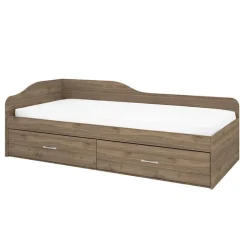Letto singolo 90x200cm con cassettoni noce Beccaria