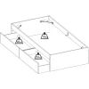 Letto singolo 90x190cm con 2 cassettoni bianco rovere Bellix