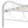 Letto singolo 90x200cm grigio moderno con testiera bianco Geki