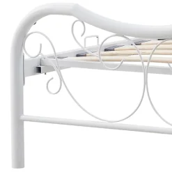 Letto singolo 90x200cm grigio moderno con testiera bianco Geki
