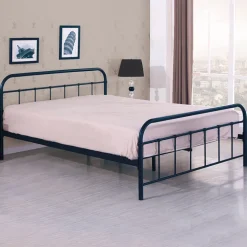 Letto una piazza e mezza moderno 120x200cm nero Stella