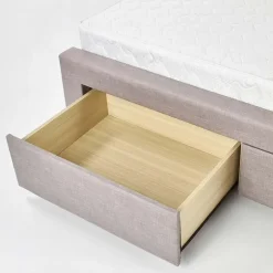 Letto 160x200cm matrimoniale con cassettoni beige Quarto Gihome®
