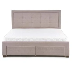 Letto 160x200cm matrimoniale con cassettoni beige Quarto Gihome®