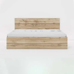 Letto 160x200cm matrimoniale contenitore moderno quercia Tamika