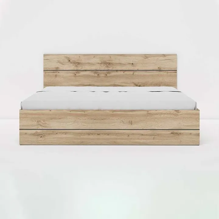 Letto 160x200cm matrimoniale contenitore moderno quercia Tamika