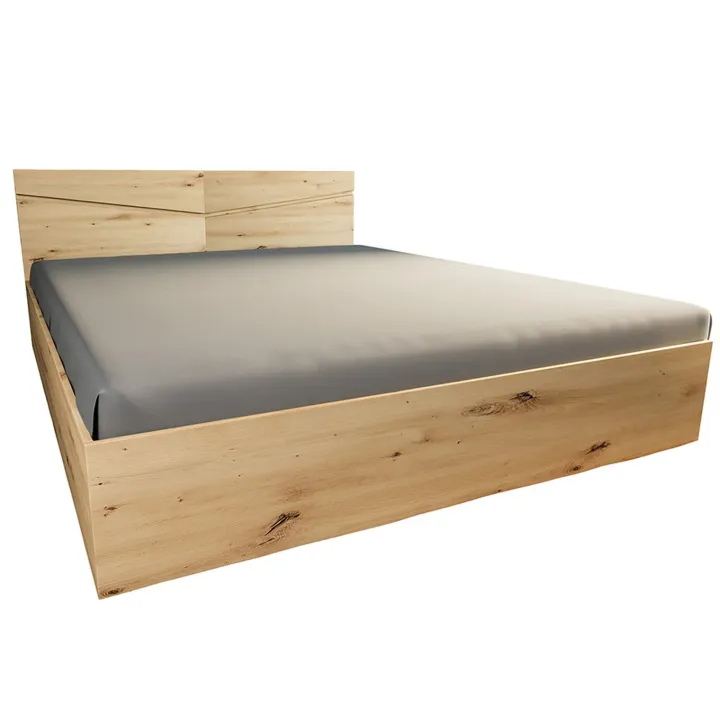 Letto 160x200cm matrimoniale contenitore rovere rustico Camilla Gihome®