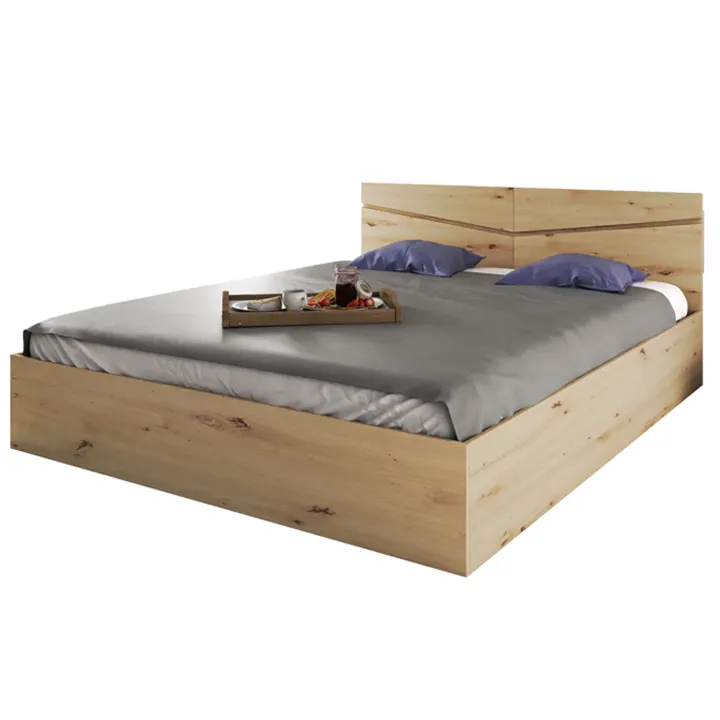 Letto 160x200cm matrimoniale contenitore rovere rustico Camilla Gihome®
