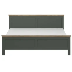 Letto 160x200cm matrimoniale moderno verde quercia Texel
