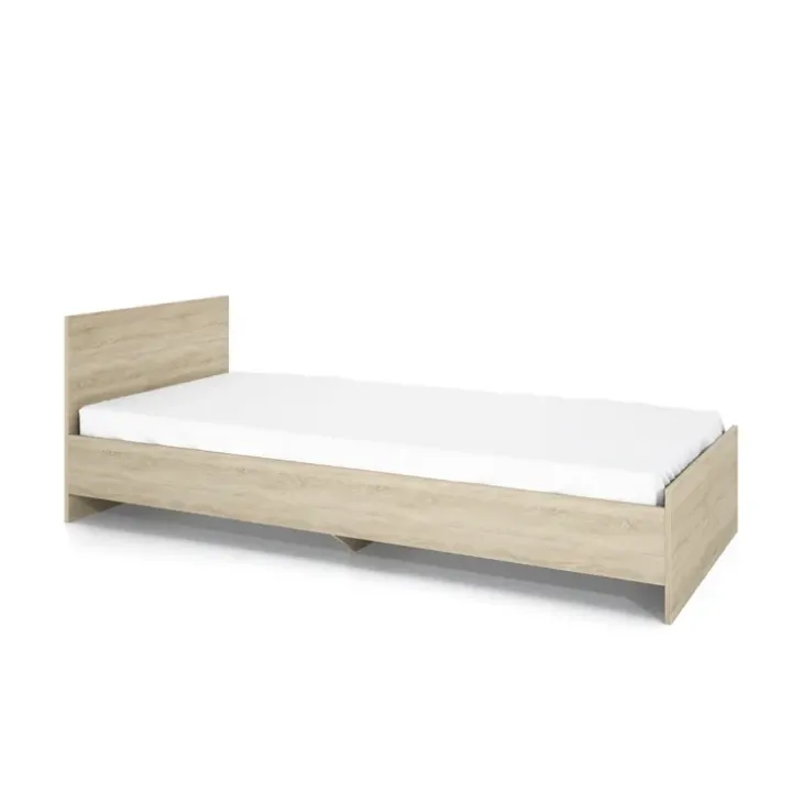 Letto 90x200cm singolo moderno rovere sonoma Marco Gihome®