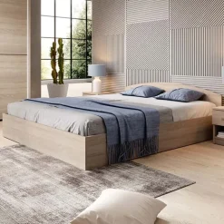 Letto 160x200cm standard matrimoniale rovere Roma-Sorrento