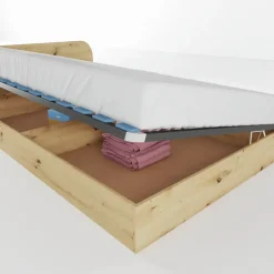 Letto 120x190cm una piazza e mezza contenitore rovere rustico Carducci