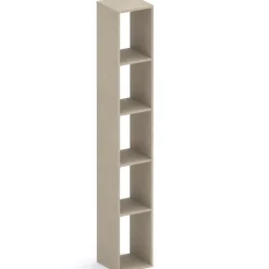 Libreria colonna 28x186h cm con 4 ripiani tortora Sunset