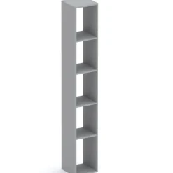 Libreria colonna 28x186h cm con 4 ripiani grigio scuro Sunset