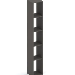 Libreria colonna 28x186h cm con 4 ripiani ossido nero Sunset