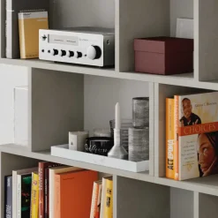 Libreria da parete 160x192h cm moderna design cemento Amira 2