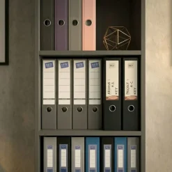Libreria da parete 49x178h cm 5 ripiani ufficio multiuso antracite Arkiva