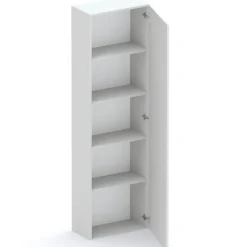 Libreria mobile multiuso scarpiera dispensa 195x186h grigio chiaro Sunset 1003