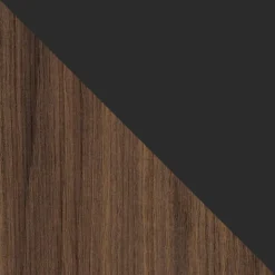 Libreria mobile multiuso 105x167h cm 2 ante noce nero Wrappy