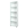Libreria moderna 56x172cm 4 ripiani multiuso bianco Marvel