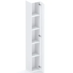Libreria moderna 84x186h cm 1 anta bianco lucido Sunset 1004